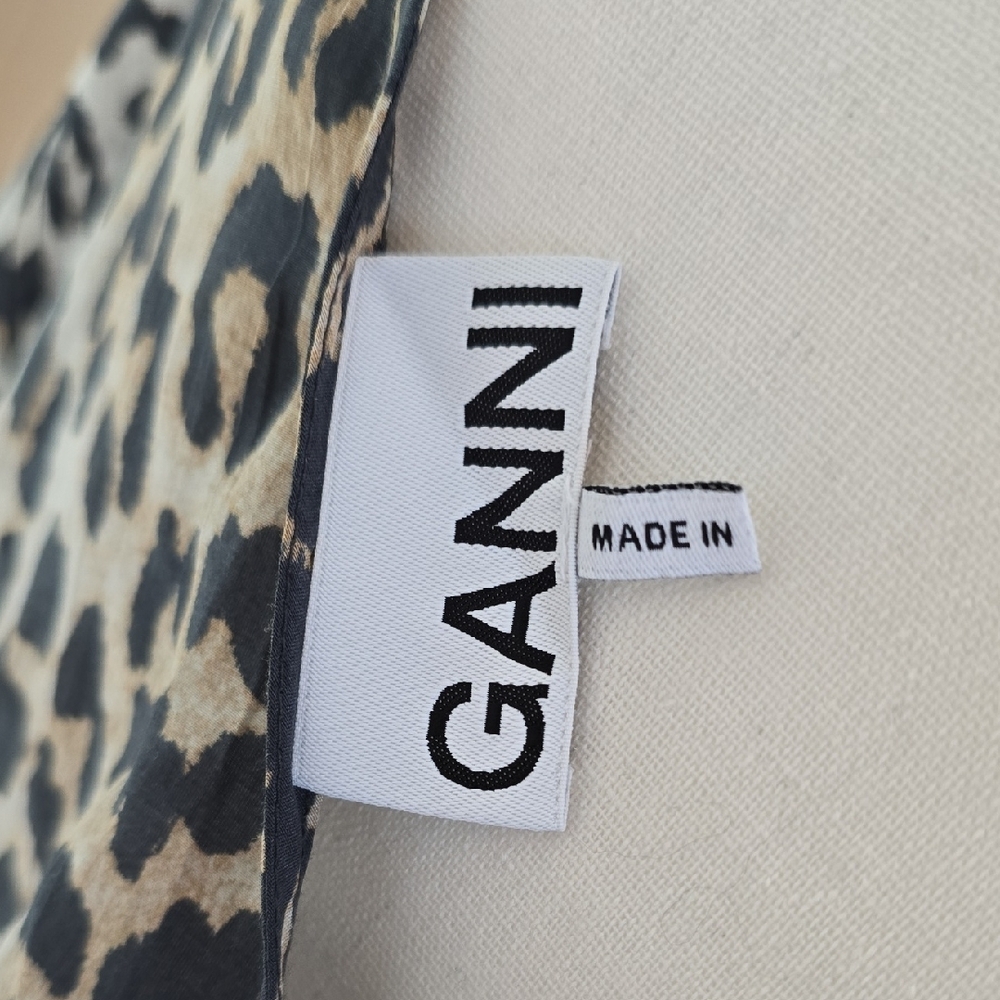 Ganni Animal Print V-Neck Dress - Picture 3 of 9